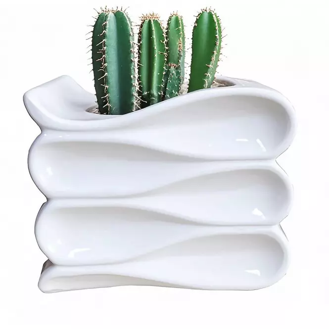 Kvetináč YS44172S ceramic 14x12x11,5 White
