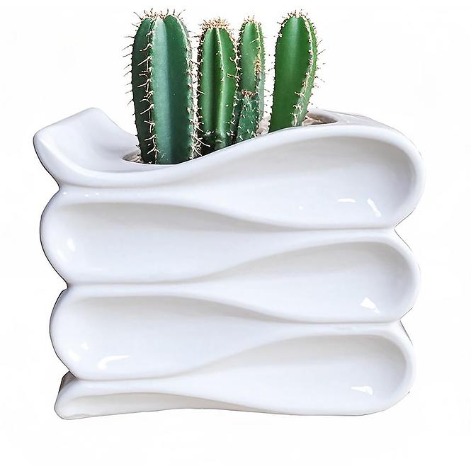 Kvetináč YS44172S ceramic 14x12x11,5 White,2