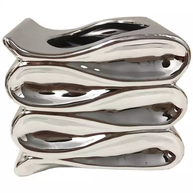Kvetináč YS44172S Electroplating Effect 14x12x11,5 Silver