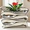 Kvetináč YS44172L Electroplating Effect 16x13,5x13 Silver,2