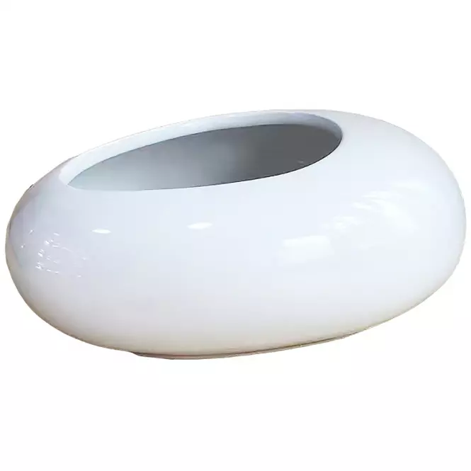 Kvetináč YS44170W ceramic 16x12x6,5 White