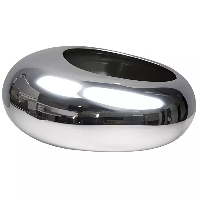 Kvetináč YS44170S Electroplating Effect 16x12x6,5 Silver