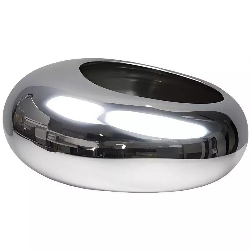 Kvetináč YS44170S Electroplating Effect 16x12x6,5 Silver