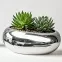 Kvetináč YS44170S Electroplating Effect 16x12x6,5 Silver,2
