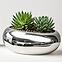 Kvetináč YS44170S Electroplating Effect 16x12x6,5 Silver,2