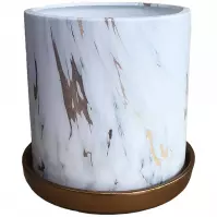 Kvetináč YS44149M ceramic Water Transfer Effect 13x13x1