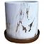 Kvetináč YS44149L ceramic Water Transfer Effect 15x15x1