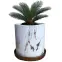Kvetináč YS44149L ceramic Water Transfer Effect 15x15x1,2