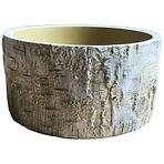 Kvetináč YS44361 cement 15,7x15,7x8,2 Antique White