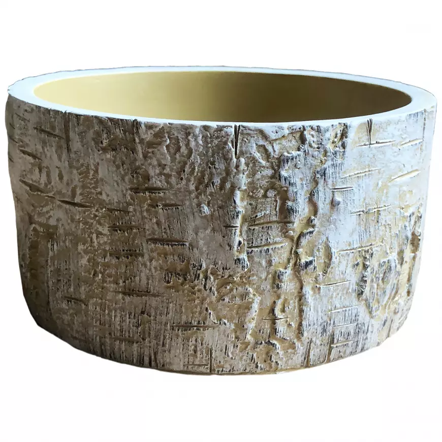 Kvetináč YS44361 cement 15,7x15,7x8,2 Antique White