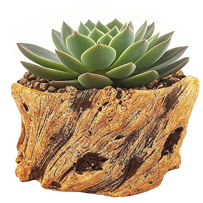 Kvetináč YS44396B cement 13x13x7,5 Antique Brown,2