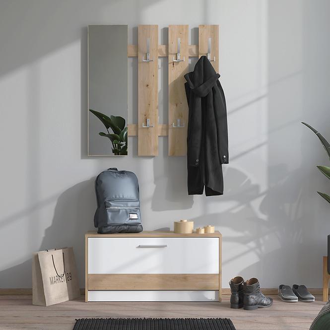 Predsieňový nábytok Rimini Artisan/Biela 11011704
