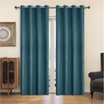 Záves na krúžkoch YC11933/200G/130/140x250 cm tyrkysový