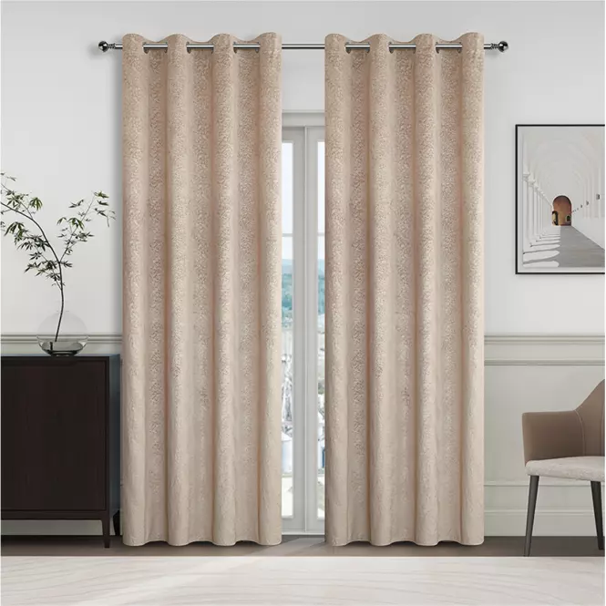 Záves na krúžkoch YC11935/280G/03/140x250 cm béžový