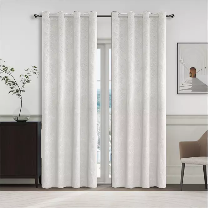 Záves na krúžkoch YC11937/280G/01/140x250 cm krémový