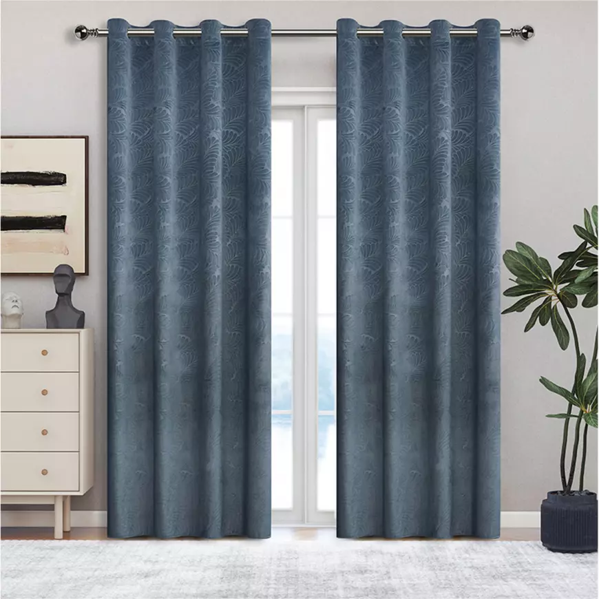Záves na krúžkoch YC11939/200G/132/140x250 cm sivý
