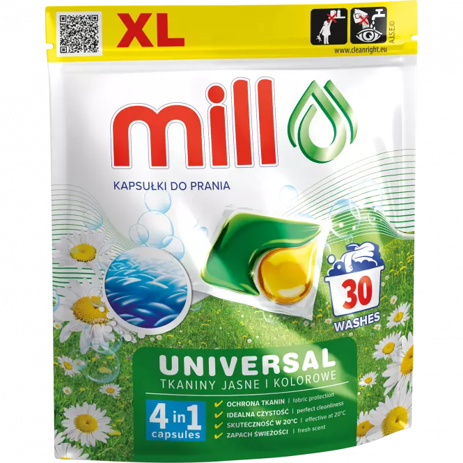 Univerzálne pracie kapsuly MILL Professional 30 ks
