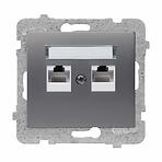 Sieťová Zásuvka RJ45 GPK-2D/M.GR Sigma