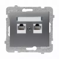 Sieťová Zásuvka RJ45 GPK-2D/M.GR Sigma