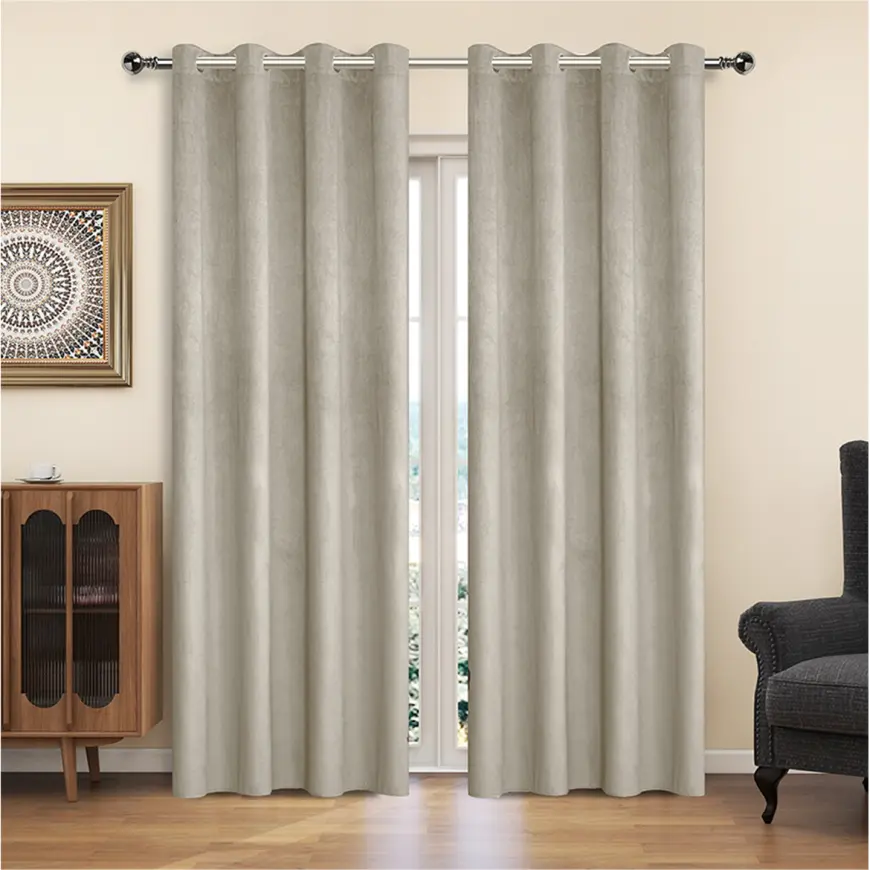 Závesový materiál YC11933/200G/113 svetlobéžová 150 cm Tovar na mieru