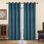 Záclonový materiál YC11933/200G/130 tyrkysová 150 cm Tovar na mieru