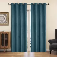 Závesový materiál YC11933/200G/130 tyrkysová 150 cm Tovar na mieru