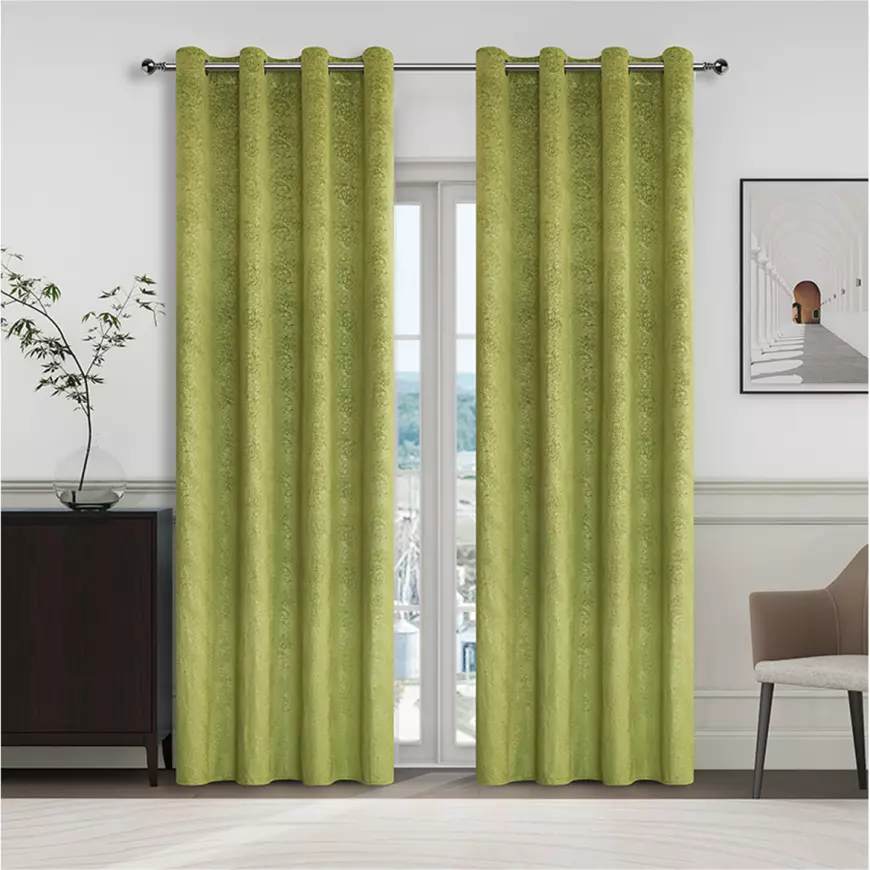 Závesový materiál YC11935/280G/08 zelená 280 cm Tovar na mieru