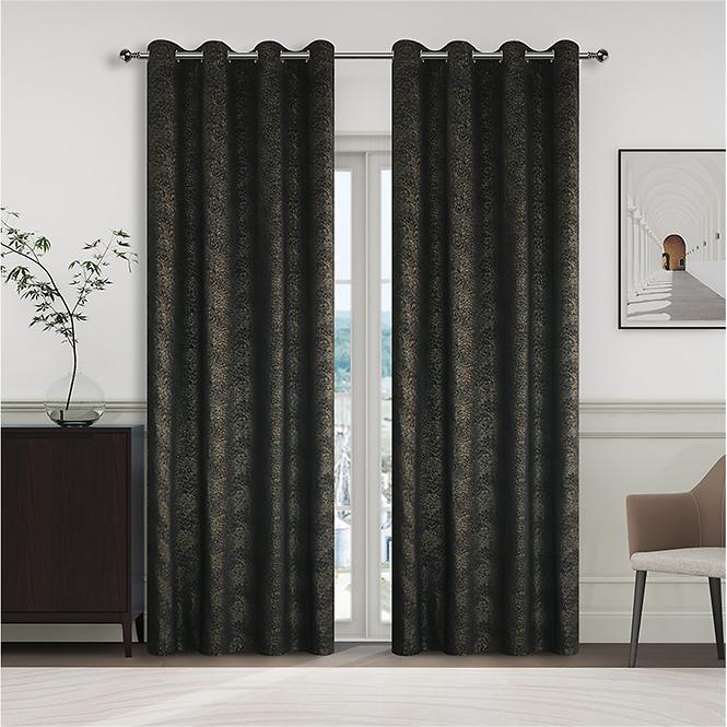 Záclonový materiálYC11935/280G/24 čierna 280 cm Tovar na mieru