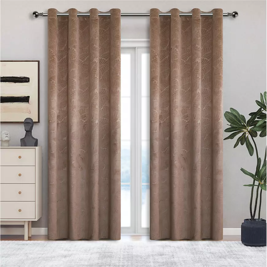 Závesový materiál YC11939/200G/114 béžová 280 cm Tovar na mieru