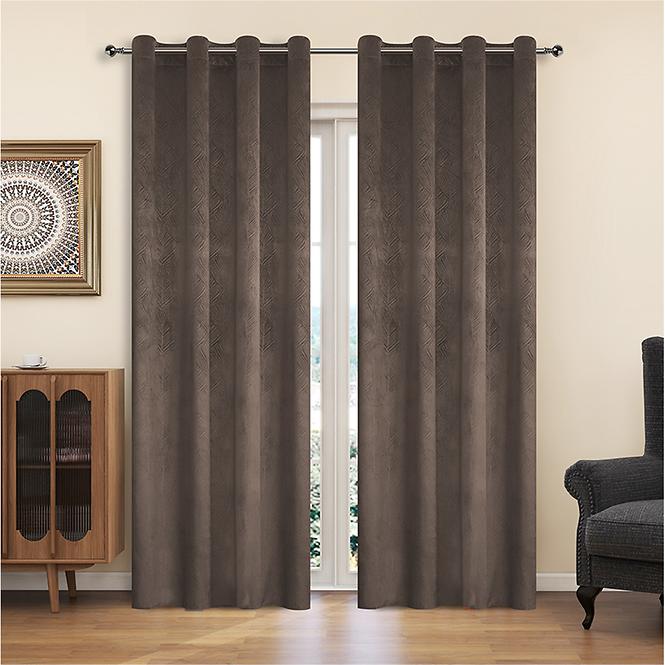 Záclonový materiál YC11940/200G/120 hnedá 280 cm Tovar na mieru