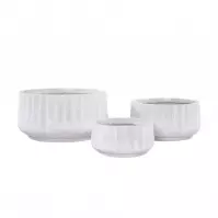 Kvetináč LT14912-3S 22x22x11 P117 biela