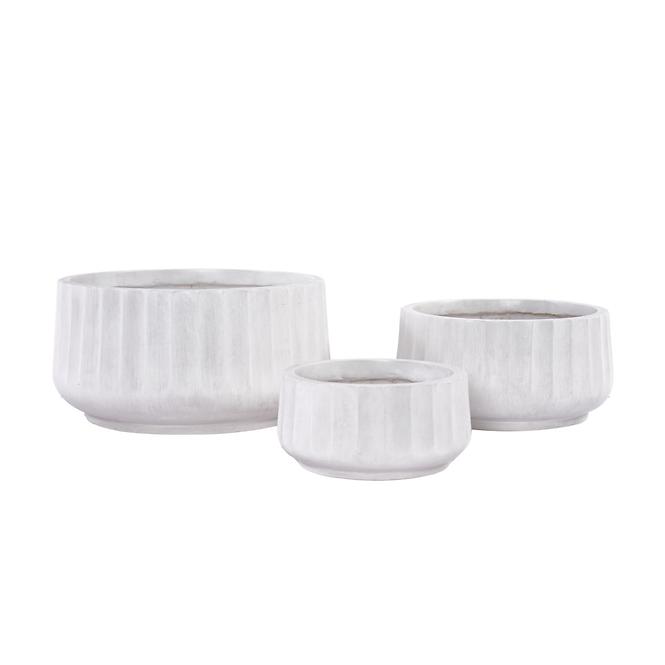 Kvetinač LT14912-3S 22x22x11 P117 biela