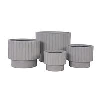 Kvetinač LT14879-4S 24.5x24.5x20 P294 sivá