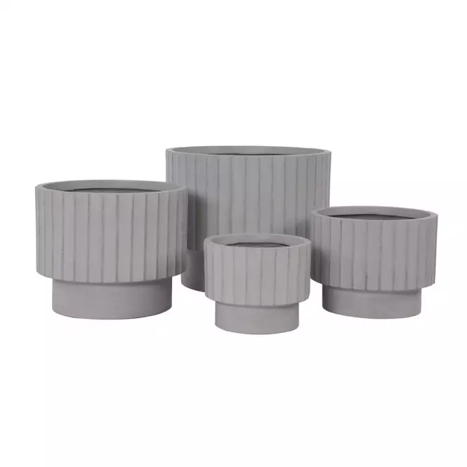 Kvetinač LT14879-4S 24.5x24.5x20 P294 sivá