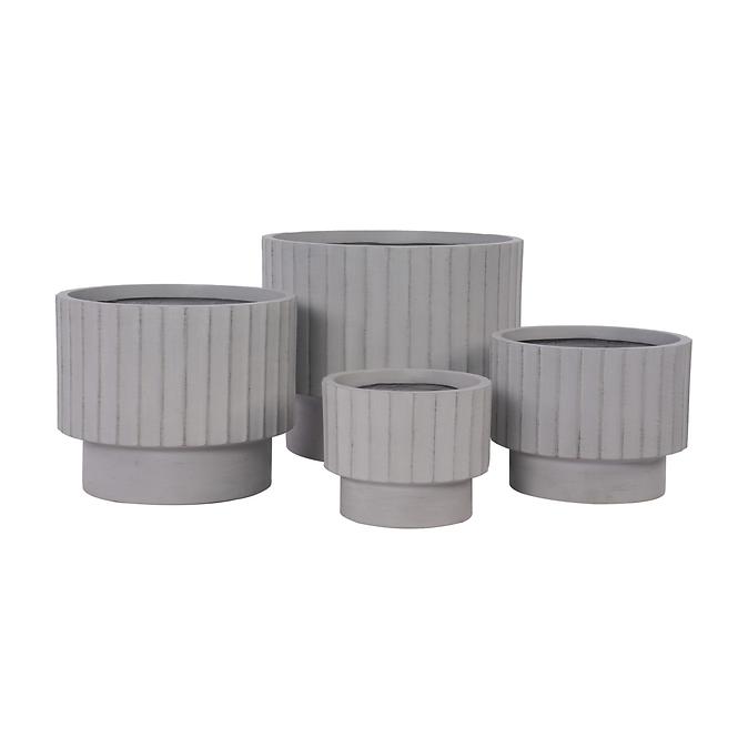 Kvetinač LT14879-4S 24.5x24.5x20 P294 sivá
