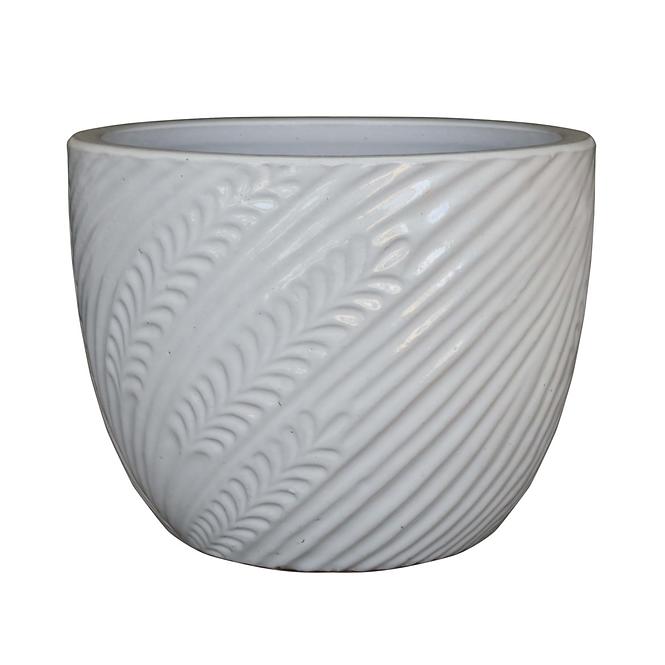 Kvetinač IP19-017 21x21x18 krémová