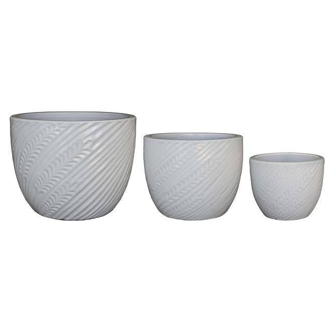 Kvetinač IP19-017 21x21x18 krémová