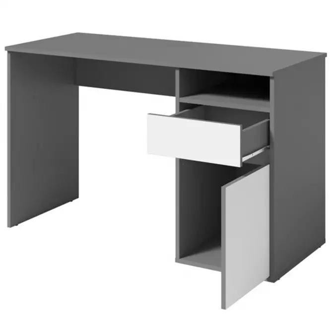 Písací stôl Billa 1d1sz 60 Nfsc B Grafit/Biela