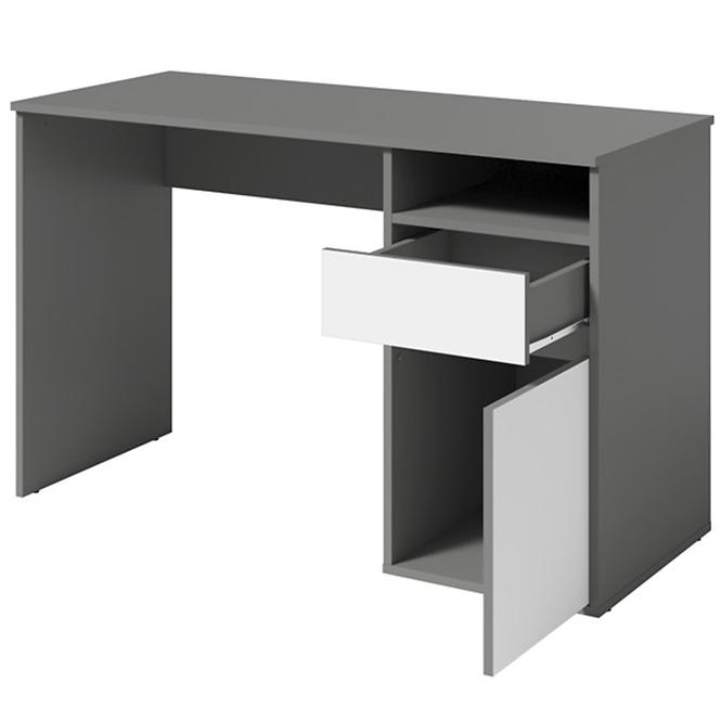 Písací stôl Billa 1d1sz 60 Nfsc B Grafit/Biela