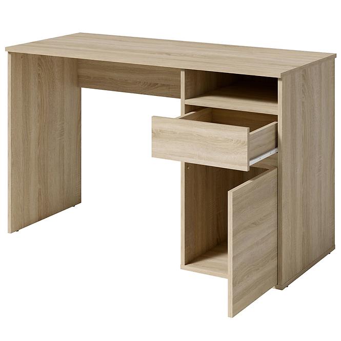 Písací stôl Billa 1d1sz 60 Nfsc B Grafit/Biela