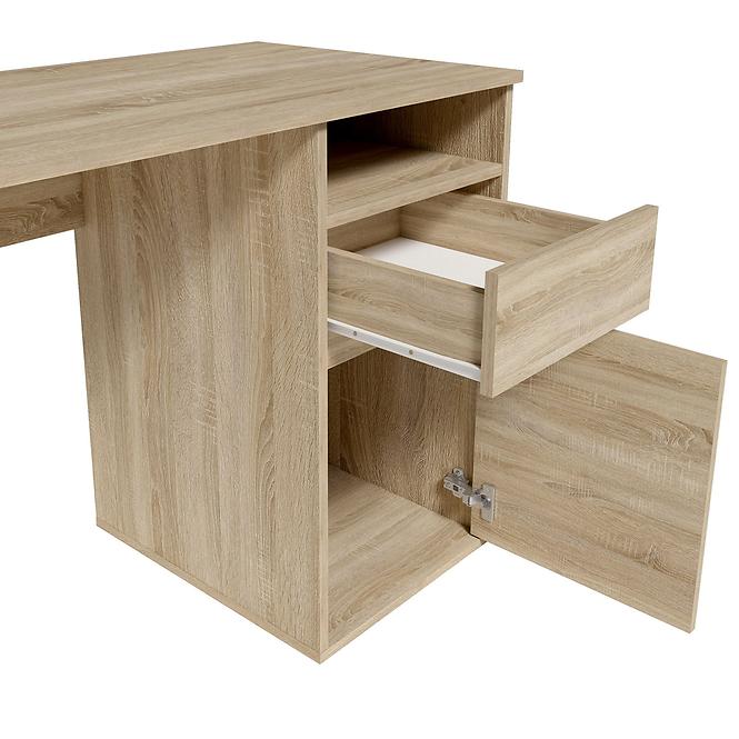 Písací stôl Billa 1d1sz 60 Nfsc B Grafit/Biela