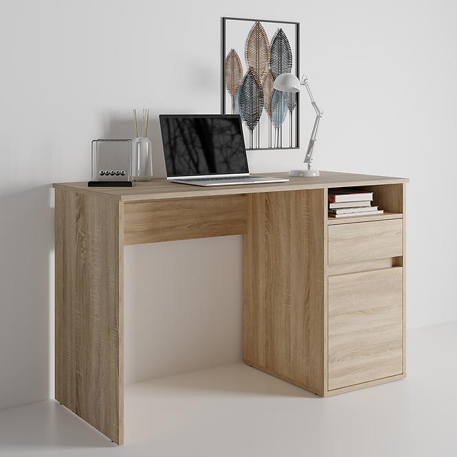 Písací stôl Billa 1d1sz 60 Nfsc B Grafit/Biela