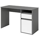 Písací stôl Billa 1d1sz 60 Nfsc B Grafit/Biela