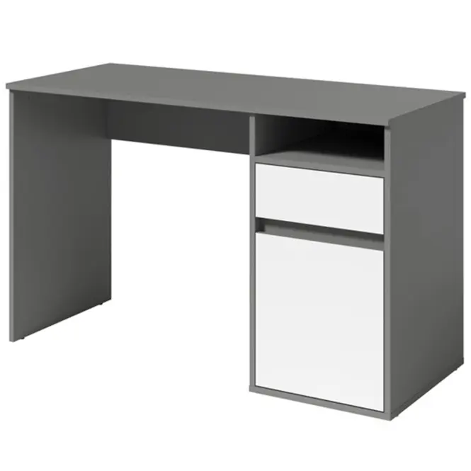 Písací stôl Billa 1d1sz 60 Nfsc B Grafit/Biela