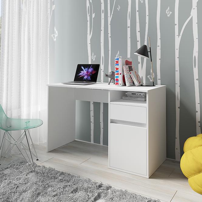 Písací stôl Billa 1d1sz 60 Nfsc B Biela
