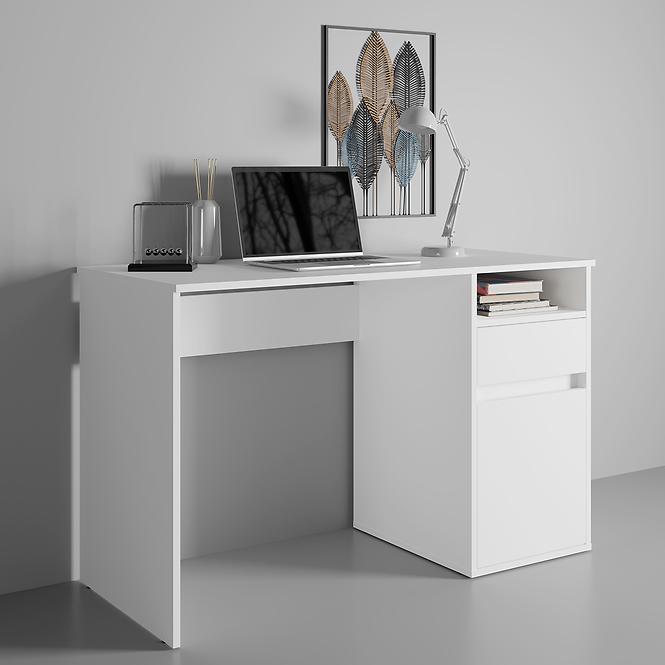 Písací stôl Billa 1d1sz 60 Nfsc B Biela
