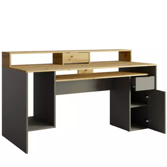 Písací stôl 1d1sz 60 Nfsc B Grafit Rex