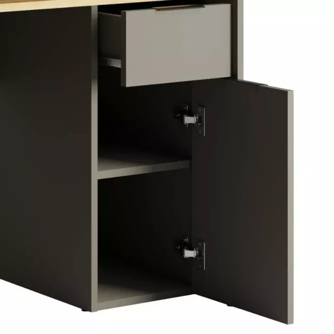 Písací stôl 1d1sz 60 Nfsc B Grafit Rex