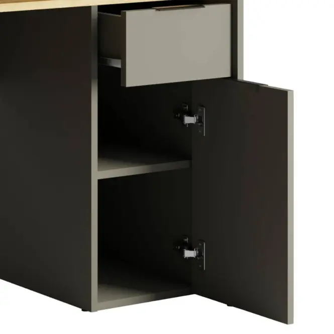 Písací stôl 1d1sz 60 Nfsc B Grafit Rex,6