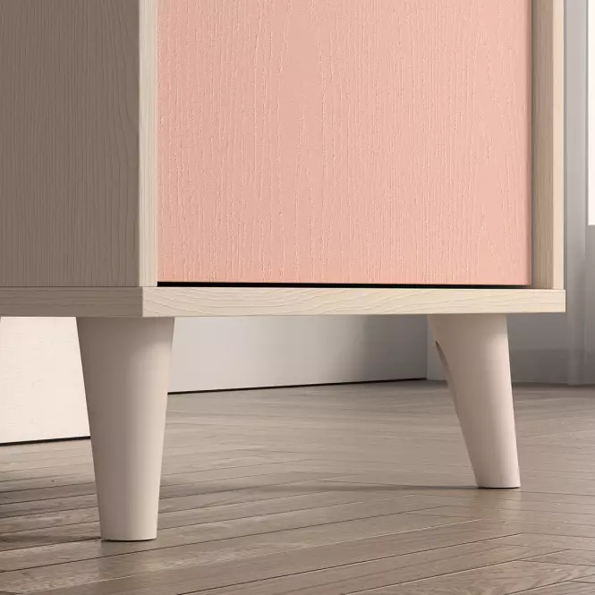 Písací stôl Mevel 07 Púštny piesok/Millenial Pink
